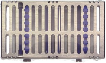IMS CASSETTE 2 TIERED BLUE   HF IM9148H HINGED 14 INST