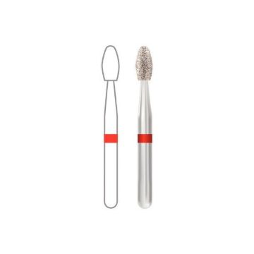 Midwest Once Sterile Single-Patient Diamonds, Esthetic Trimming Egg, 379-018 FG, Fine, 1379018F, 25/Pkg
