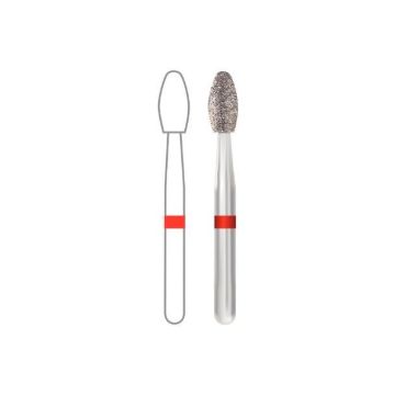 Midwest Once Sterile Single-Patient Diamonds, Esthetic Trimming Egg, 379-023 FG, Fine, 1379023F, 25/Pkg