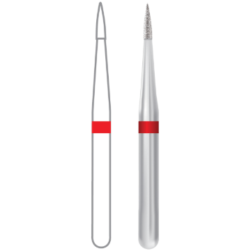 Midwest Once Sterile Single-Patient Diamonds, Flame, 889-009 FG, Fine, 1889009F, 25/Pkg