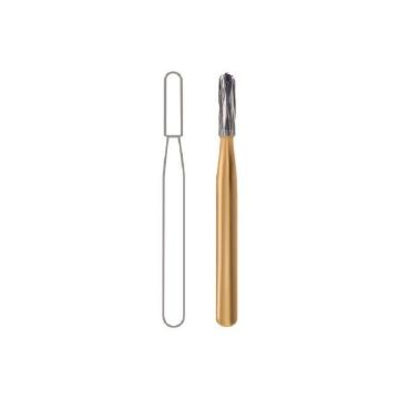 Midwest Operative Carbide Burs, Specialty Metal Cutting, #2158 FG, Straight Dome End CrissCross Cut, Econo Pack, 389562, 10/Pkg