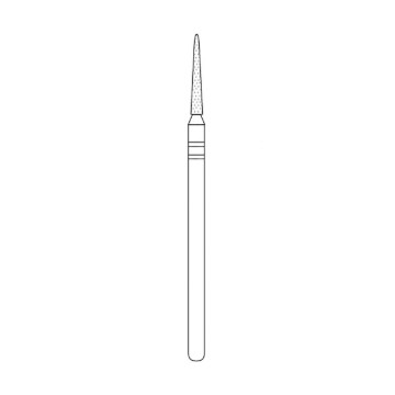 Two Striper Laboratory HP Diamonds, Round End Taper, X769.10, Fine, 2012730, 1/Pkg