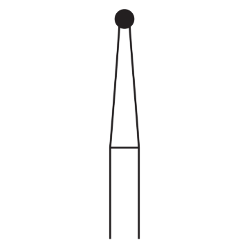 Midwest Operative Carbide Burs, Round, #2 LA, 389104, 10/Pkg