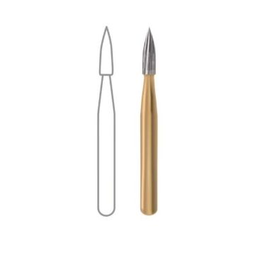 Midwest Trimming & Finishing Burs, 12-Bladed FG - Needle, #7903, Econo Pack, 389512, 10/Pkg