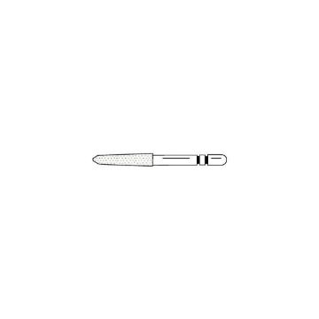 Two Striper Diamonds, Modified Chamfer - Gold Plated Curettage, 254.SC, Medium (Blue), 2015619, 5/Pkg
