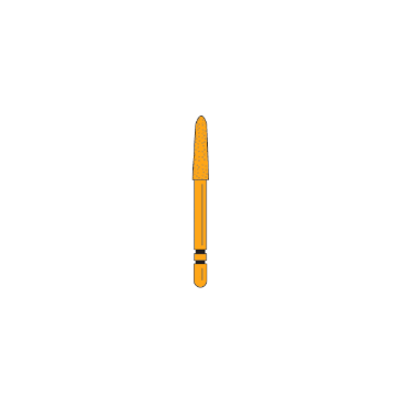 Two Striper Diamonds, Modified Chamfer - Gold Plated Curettage, 257.SB, Medium (Blue), 2015623, 5/Pkg