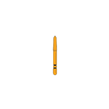 Two Striper Diamonds, Modified Chamfer - Gold Plated Curettage, 254.SA, Medium (Blue), 2015615, 5/Pkg