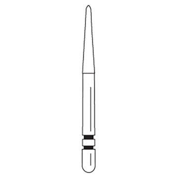 Two Striper MFS Finishing Diamonds, Round End Taper, 257, Extra Fine, 2015857, 5/Pkg