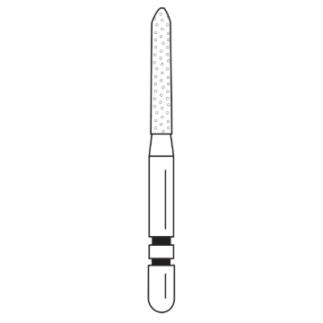 Two Striper Diamonds, Bevel Shoulder Prep - Cylinder, 251.8, Coarse (Green), 2015069, 5/Pkg