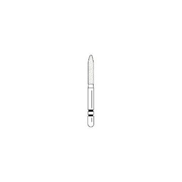 Two Striper Diamonds, Bevel Shoulder Prep - Cylinder, 255.8, Coarse (Green), 2015073, 5/Pkg