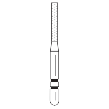 Two Striper Diamonds, Inlay/Onlay - Flat End Cylinder, 515.7, Fine (Red), 2015297, 5/Pkg
