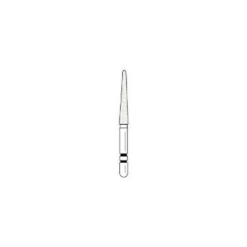 Two Striper Diamonds, Chamfer Prep/Break Contact - Round End Taper, 799.11, Fine (Red), 2015505, 5/Pkg