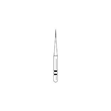Two Striper Feather Edge Prep Diamonds, Interproximal Trimmer, 201.3, Very Fine (Orange), 2015053, 5/Pkg