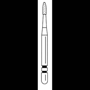 Two Striper Flame/Feather Edge Prep/Break Contact Diamonds, Flame, 260.3, Coarse, 2015121, 5/Pkg