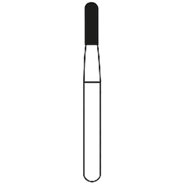 Alpen Operative and Surgical Carbide Burs, Round Cross Cut Fissure, #1557 FG, R101557, 10/Pk