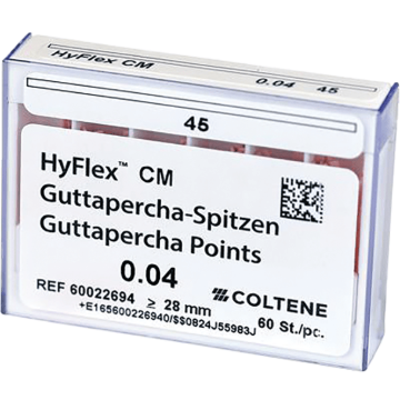 HyFlex CM Gutta Percha Points, .04 Taper, #45, 60022694, 60/Pkg