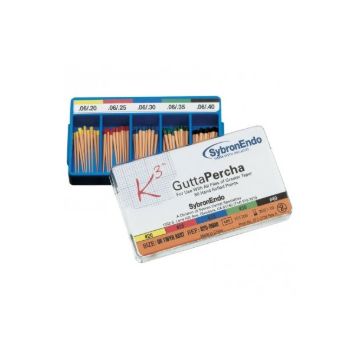 K3 Gutta Percha, .06 Taper, #30, 825-0630, 50/Pkg