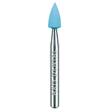 CeraGlaze Polishers, Blue Refining - FG, Flame, 6mm Head, P3053-3, 3/Pkg