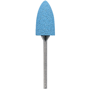 NTI Silicone Polishers (Acrylic), Coarse Grit (Dark Blue), Flame, P0636, P0636, 6/Pkg