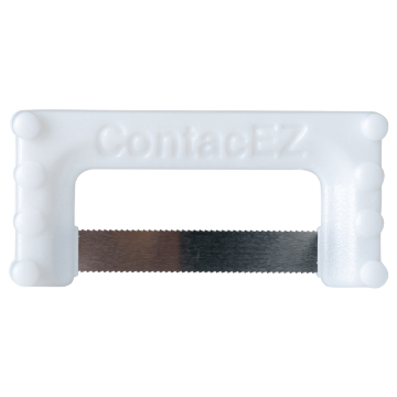 ContacEZ Restorative Strip System, Interproximal Cement Cleaner, Ultra-thin, Double Serrated, White, 31408, 8/Pkg