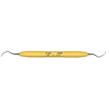 PDT Double End Scalers, Posterior, #23 Slim Pointed Toe, Standard Yellow Handle, R098S, 1/Pkg