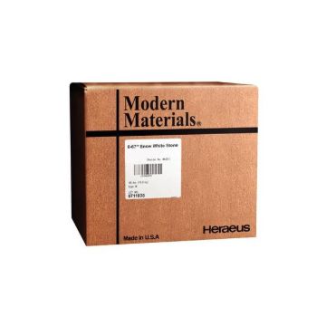 Modern Materials 0-67 Snow White, Orthodontic Stone, 25-lb. box, 50046972, 1/Pkg