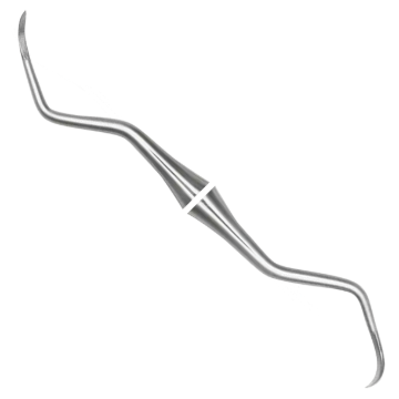 HuFriedy Double End Sickle Scalers, #23 Series, #6 Satin Steel Handle, SM236, 1/Pkg