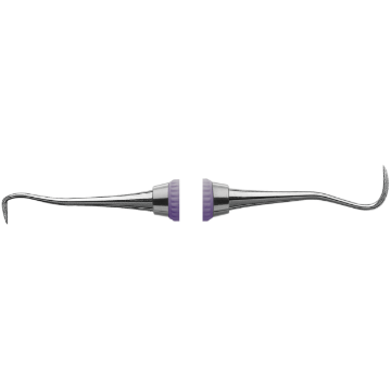 HuFriedy Double End Sickle Scalers, #H5/33, C8 Resin8 Colors Handle, EverEdge 2.0 Tips, SH5/33C8E2, 1/Pkg