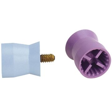 Prophy Cups, Petite Web, Soft (Purple), Latex Free Screw Type, 054601, 144/Bag