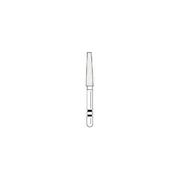 Two Striper Shoulder Prep/Butt-Joint Margin Diamonds, Flat End Taper, 727.10, Coarse, 2015450, 5/Pkg
