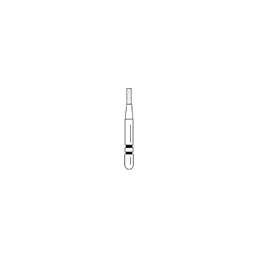 Two Striper Shoulder Prep/Butt-Joint Margin Diamonds, Flat End Cylinder, 514.3, Coarse, 2015273, 5/Pkg