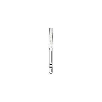 Two Striper Shoulder Prep/Butt-Joint Margin Diamonds, Flat End Taper, 724.10, Coarse, 2015260, 5/Pkg