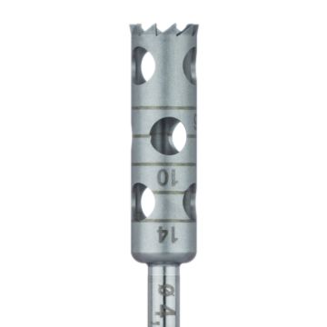 Surgery, Stainless Steel Bur, Long Trephine, 5mm External Ø, 4mm Internal Ø, RAL, 229L-040-RAL, 1/EA