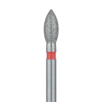 Pointed Football Diamond Bur, 2.3mm Ø, Fine, FG, 830F-023-FG, 5/PK