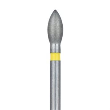 Pointed Football Diamond Bur, 2.3mm Ø, Extra Fine, FG, 830C-023-FG, 5/PK