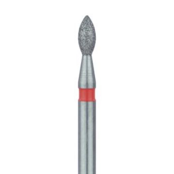Pointed Football Diamond Bur, 1.6mm Ø, Fine, FG, 831F-016-FG, 5/PK