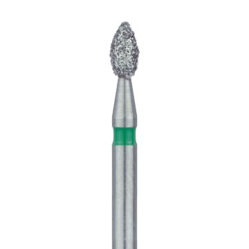 Pointed Football Diamond Bur, 1.8mm Ø, Coarse, FG, 831G-018-FG, 5/PK