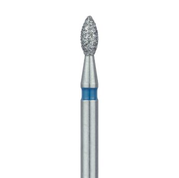 Pointed Football Diamond Bur, 1.6mm Ø, Medium, FG, 831-016-FG, 5/PK