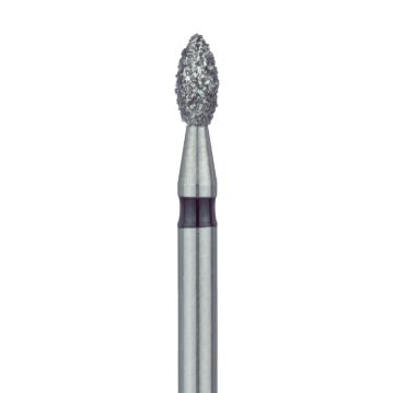 Pointed Football Diamond Bur, 1.8mm Ø, Super Coarse, FG, 831H-018-FG, 5/PK