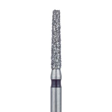 Long Tapered Flat End Diamond Bur, 1.6mm Ø, Super Coarse, SS, 847H-016-SS, 5/PK
