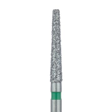 Extra Long Tapered Flat End Diamond Bur, 1.8mm Ø, Coarse, 1.2mm Tip Ø, FG, 848G-018-FG, 5/PK