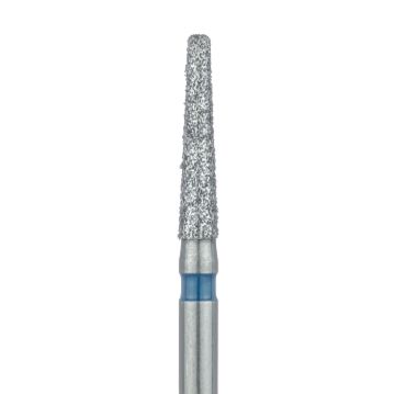 Long Tapered Round Edge Diamond Bur, 1.6mm Ø, Medium, 0.9mm Tip Ø, FG, 847R-016-FG, 5/PK