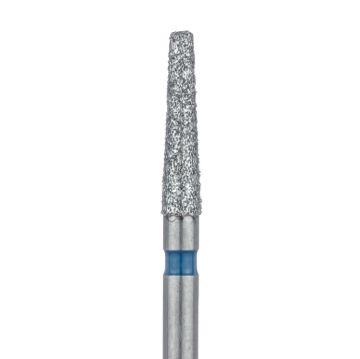 Long Tapered Round Edge Diamond Bur, 1.8mm Ø, Medium, 1.4mm Tip Ø, FG, 847R-018-FG, 5/PK