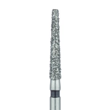 Extra Long Tapered Flat End Diamond Bur, 1.8mm Ø, Super Coarse, 1.2mm Tip Ø, FG, 848H-018-FG, 5/PK