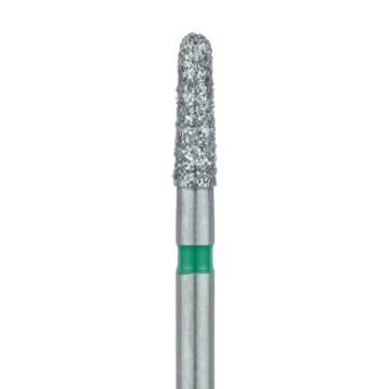 Round End Taper Chamfer Diamond Bur, 1.8mm Ø, Coarse, FG, 849G-018-FG, 5/PK