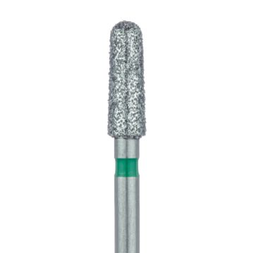 Round End Taper Chamfer Diamond Bur, 2.5mm Ø, Coarse, FG, 849G-025-FG, 5/PK