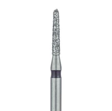 Round End Taper Chamfer Diamond Bur, 1.2mm Ø, Super Coarse, FG, 849H-012-FG, 5/PK