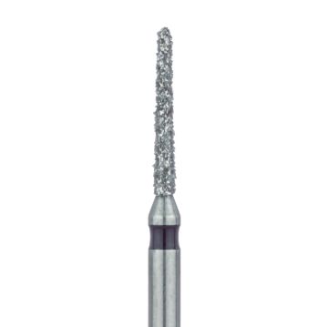 Round End Taper Chamfer Diamond Bur, 1.2mm Ø, Super Coarse, FG, 850H-012-FG, 5/PK