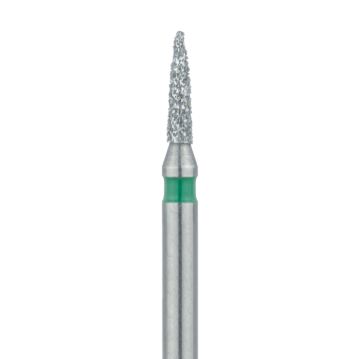 Flame Diamond Bur, 1.2mm Ø, Coarse, FG, 861G-012-FG, 5/PK