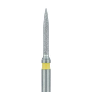 Flame Diamond Bur, 1mm Ø, Extra Fine, FG, 862C-010-FG, 5/PK